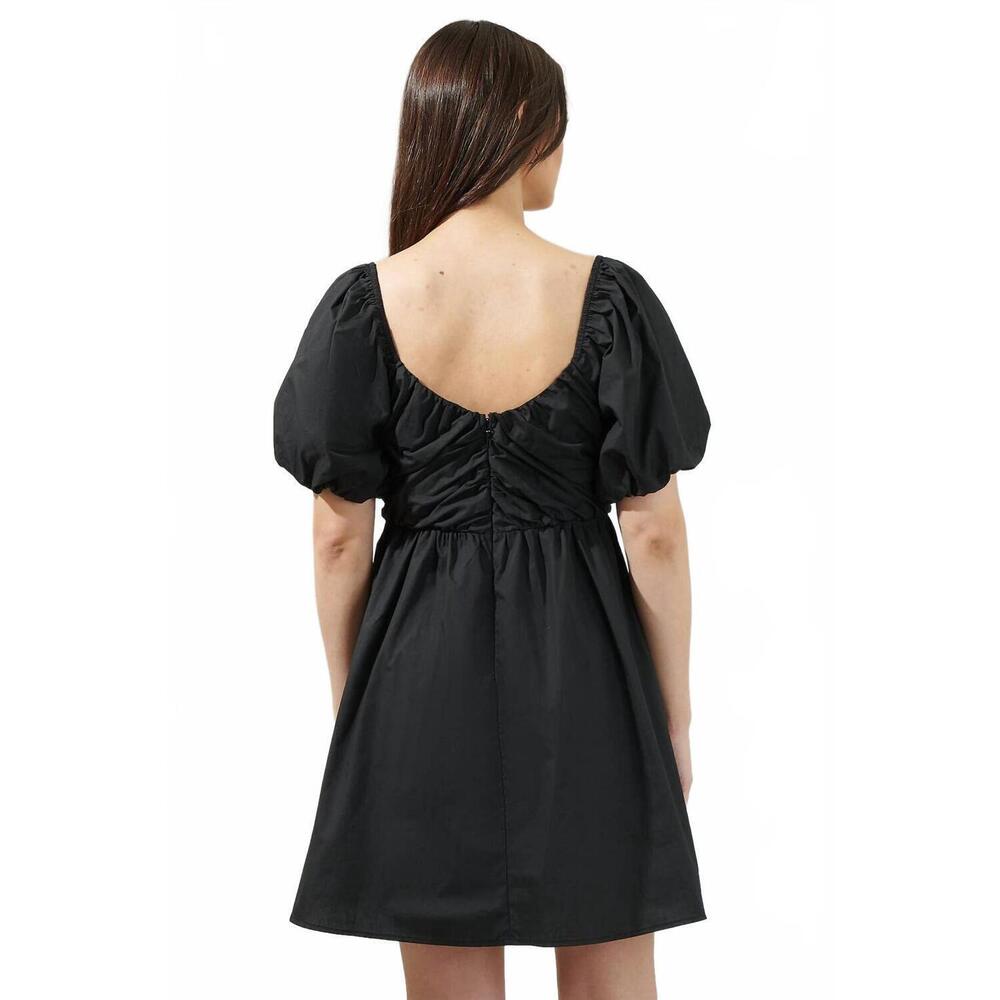 NEW SUGARLIPS leandra poplin mini dress in black - Picture 2 of 4